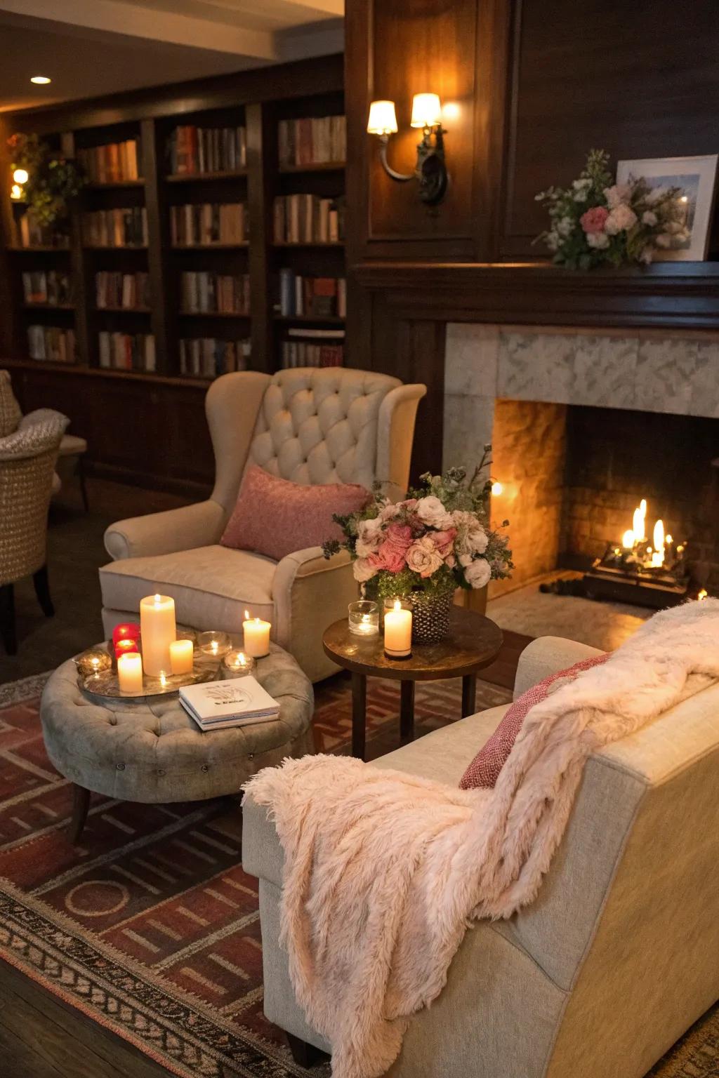 Relax in a cozy unwinding space.