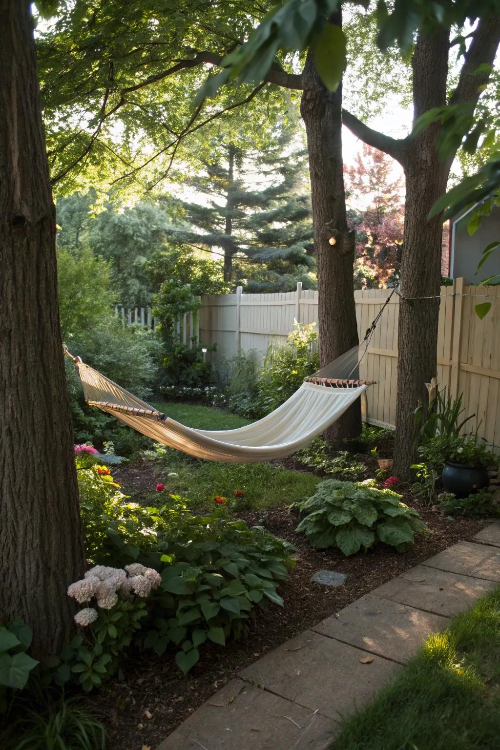 A relaxation nook offering a peaceful escape.