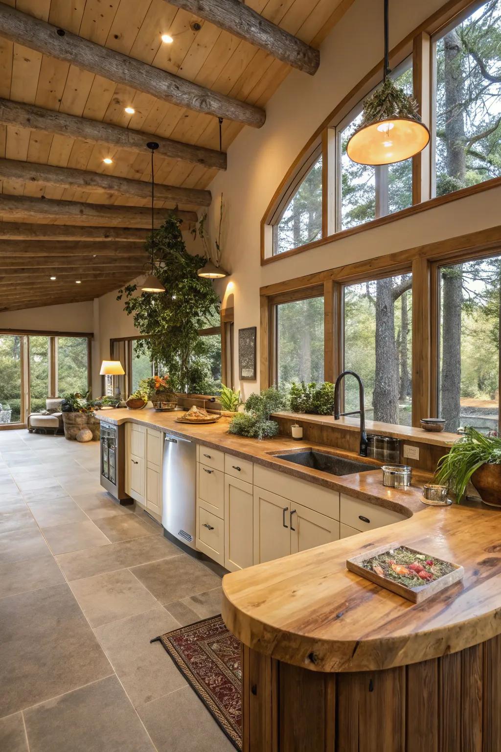 Organic-inspired elements infuse tranquility and beauty.