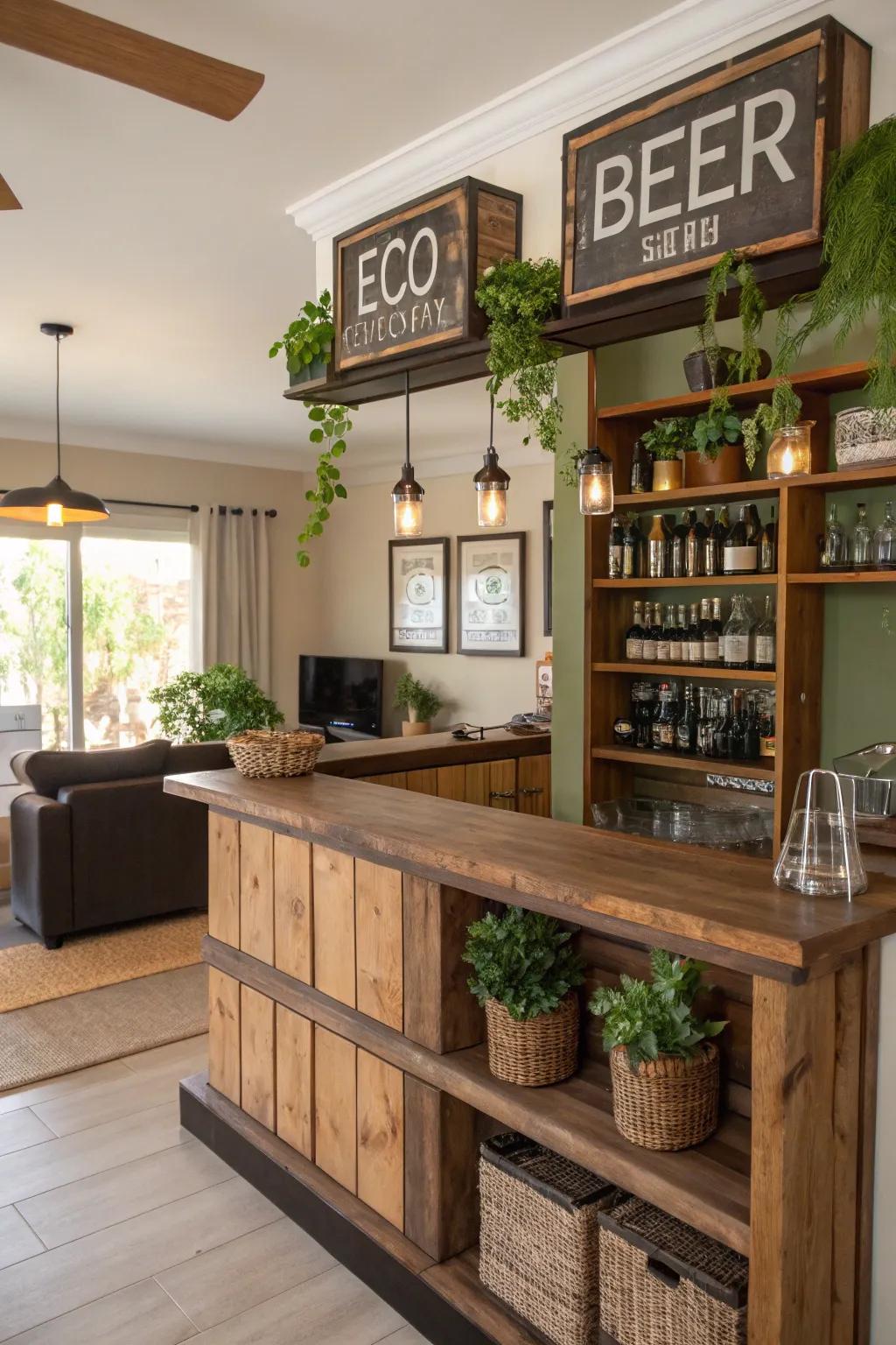 Eco-friendly beverage decorations offer sustainable style.