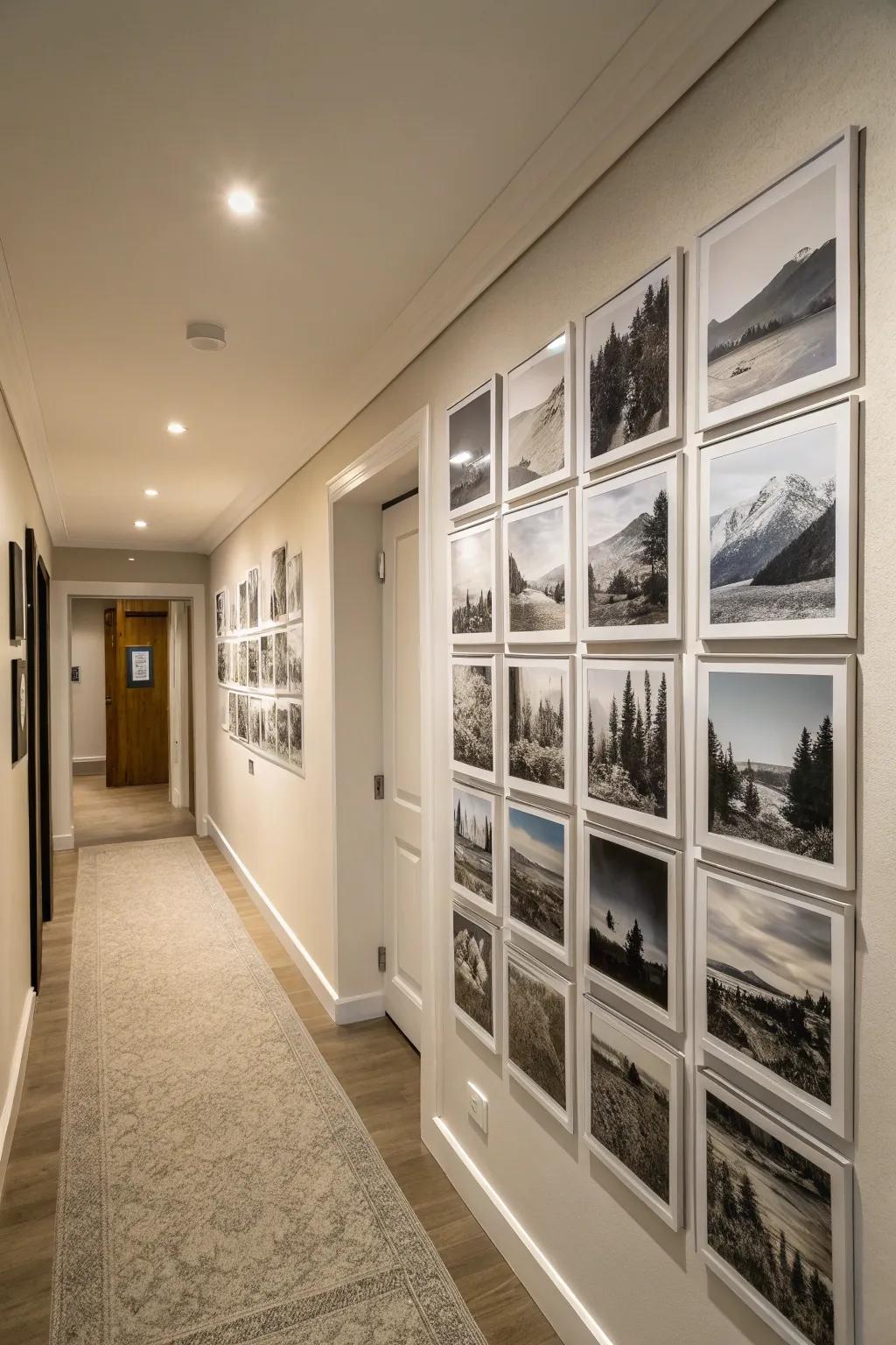 Vista decals creating a serene gallery wall in a home.