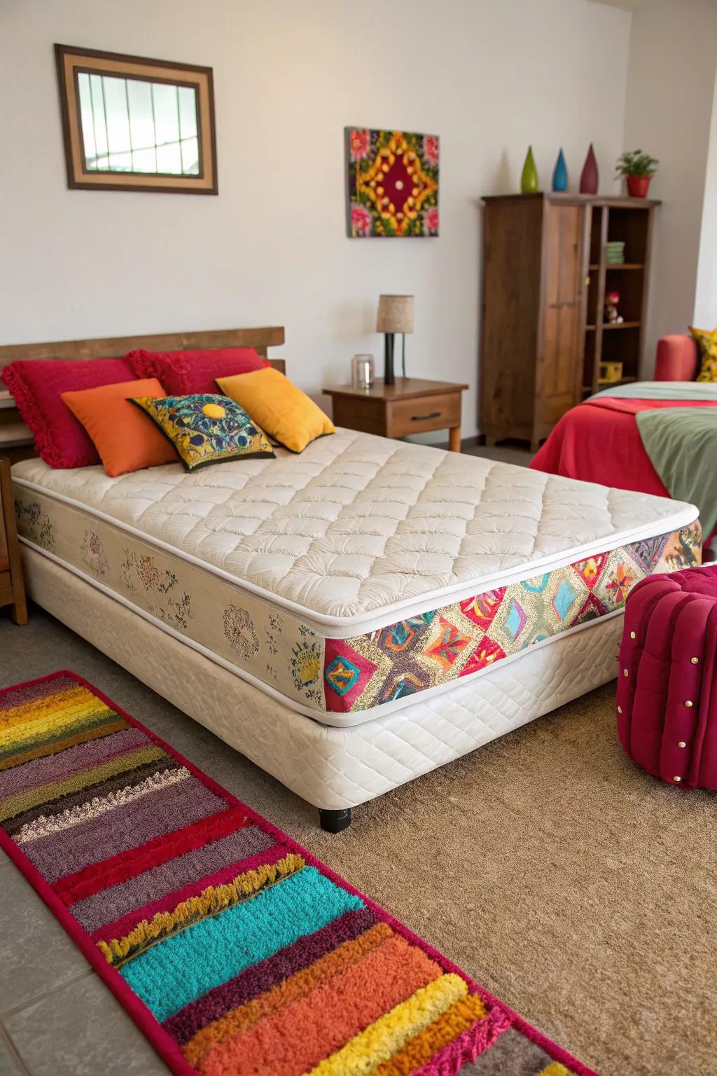 A touch of color adds energy and vibrancy.