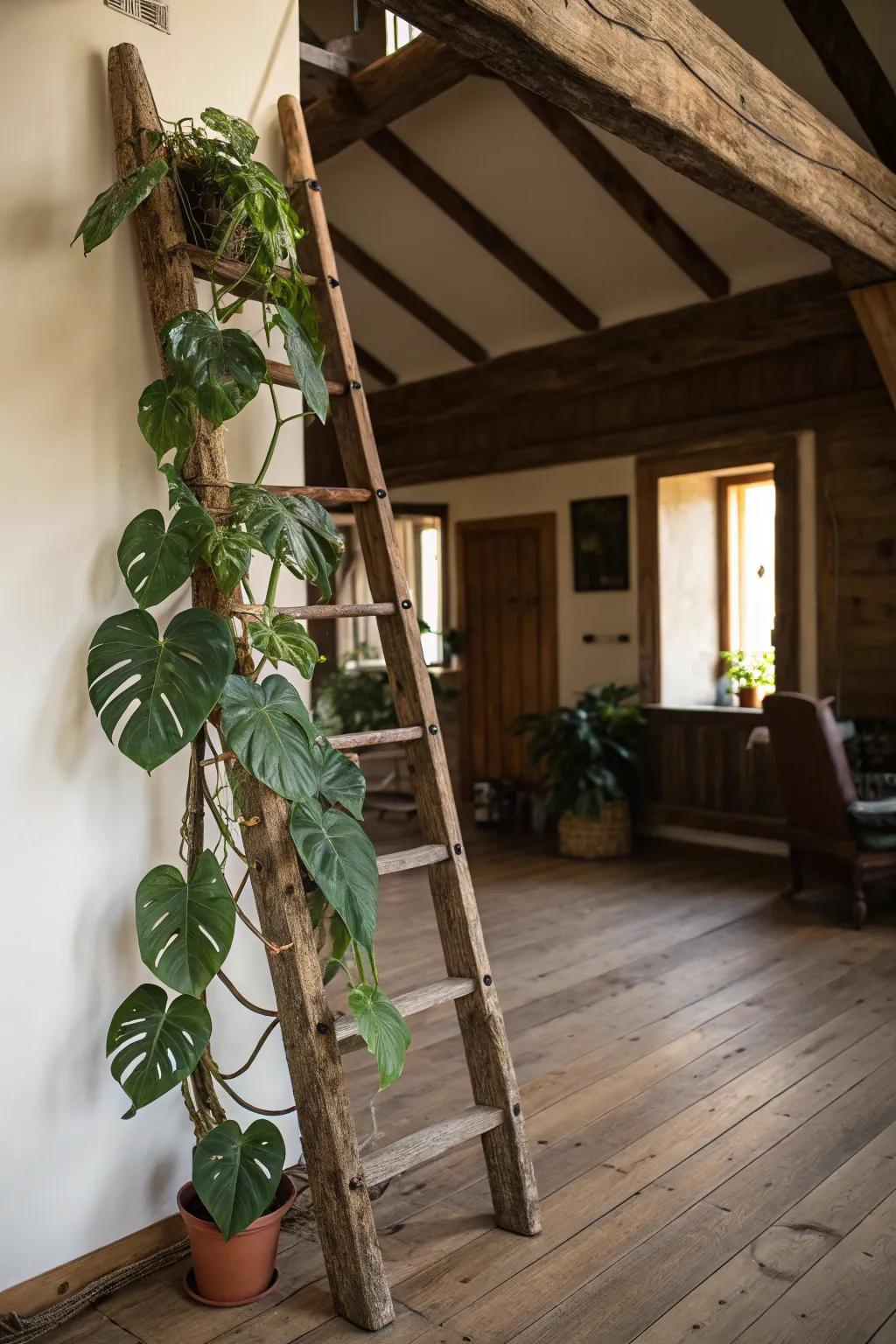 Transform vintage finds into plant supports