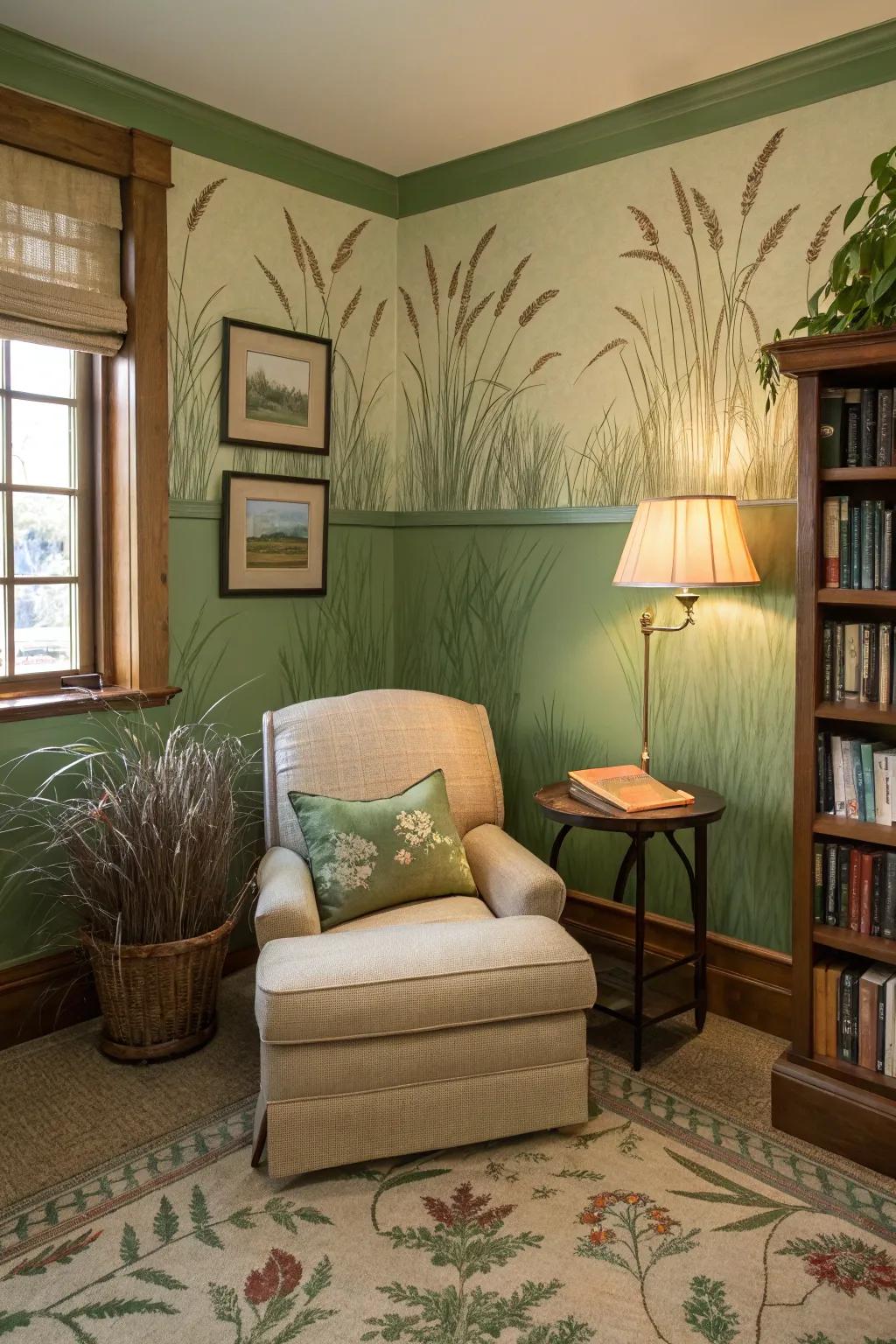 Dune turf viridity promotes relaxation and calm.