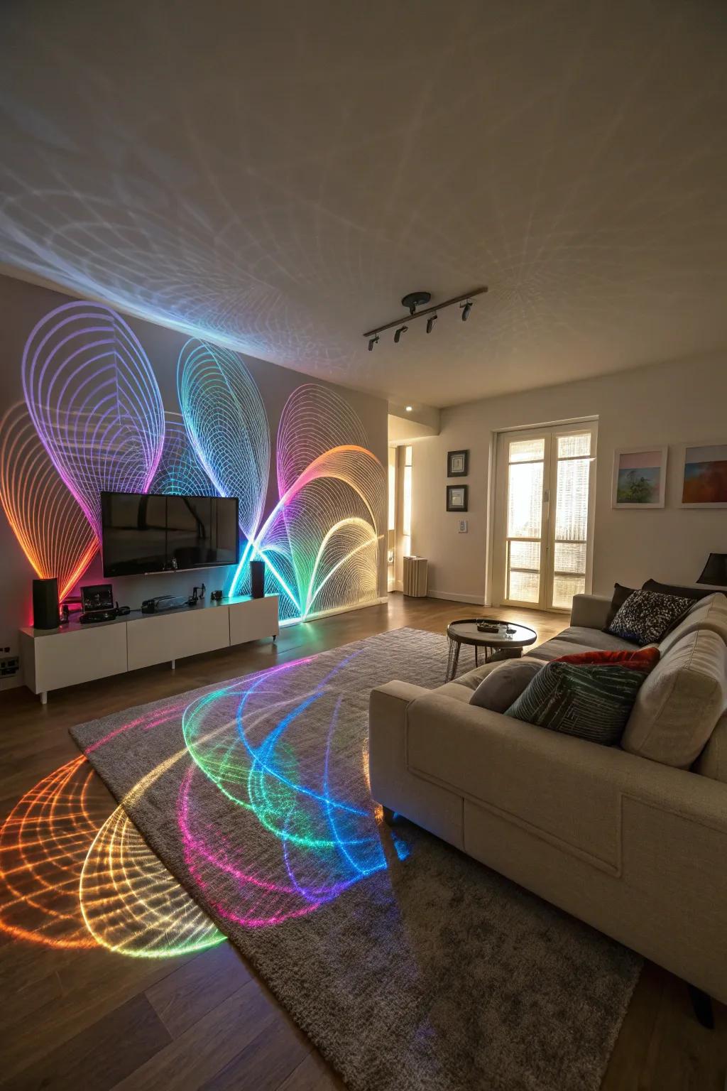 Express your mood using abstract light.