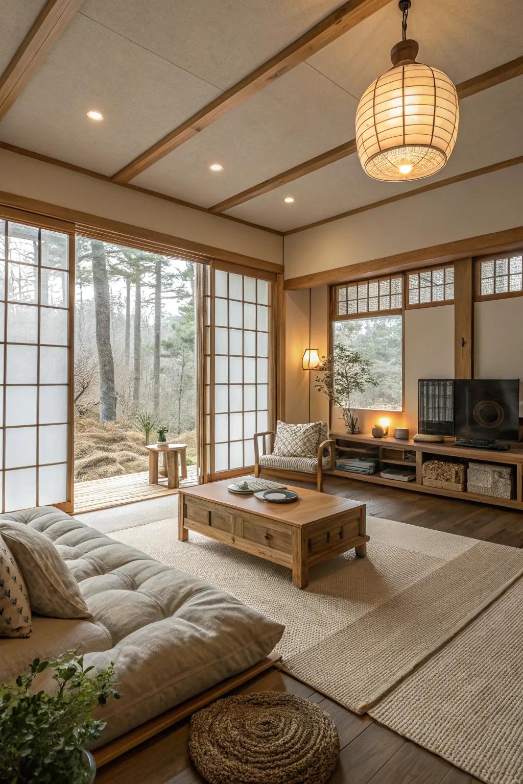 Japandi style brings minimalism and warmth together.