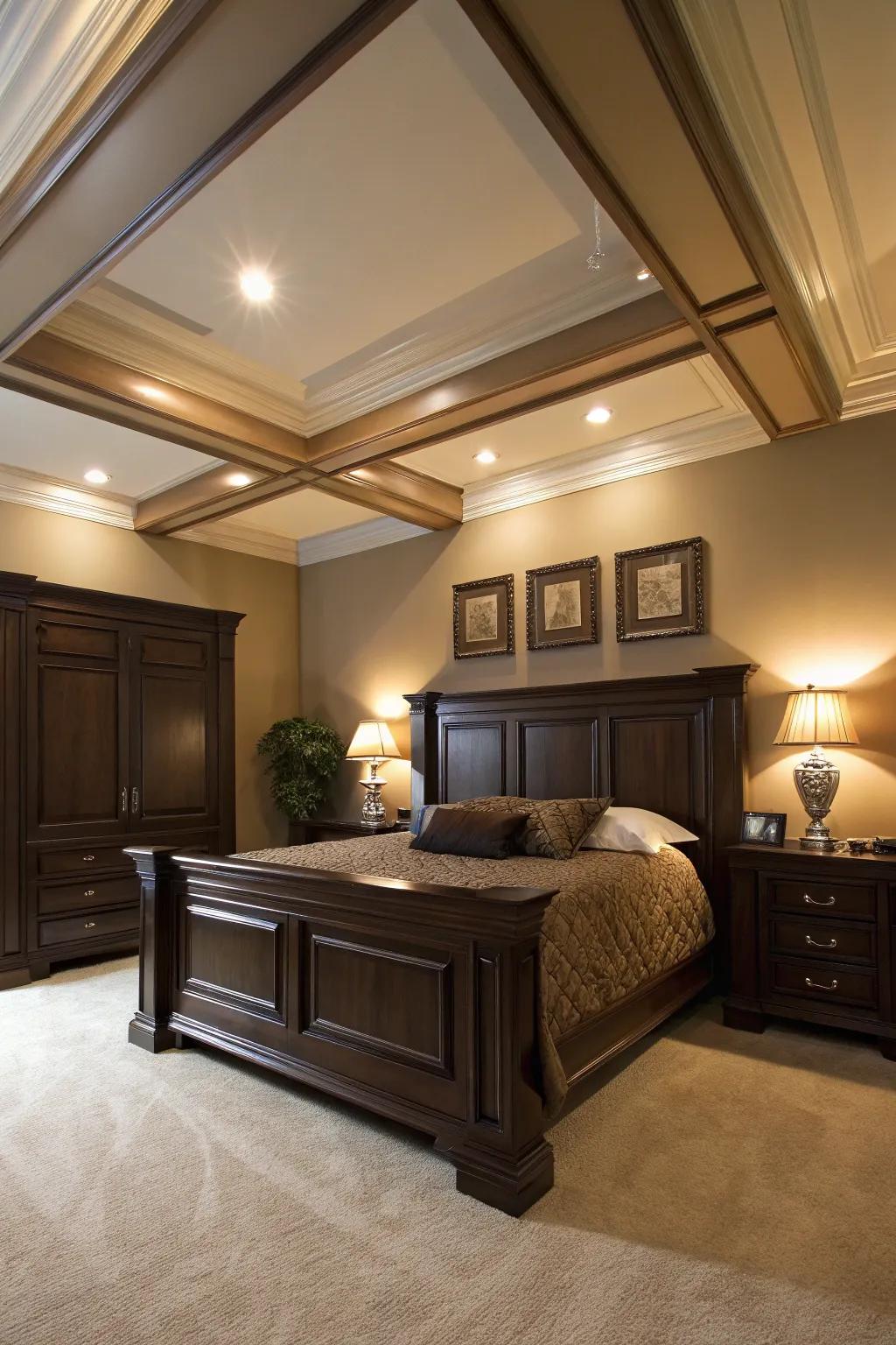 Architectural features enhance the elegance of interiors.
