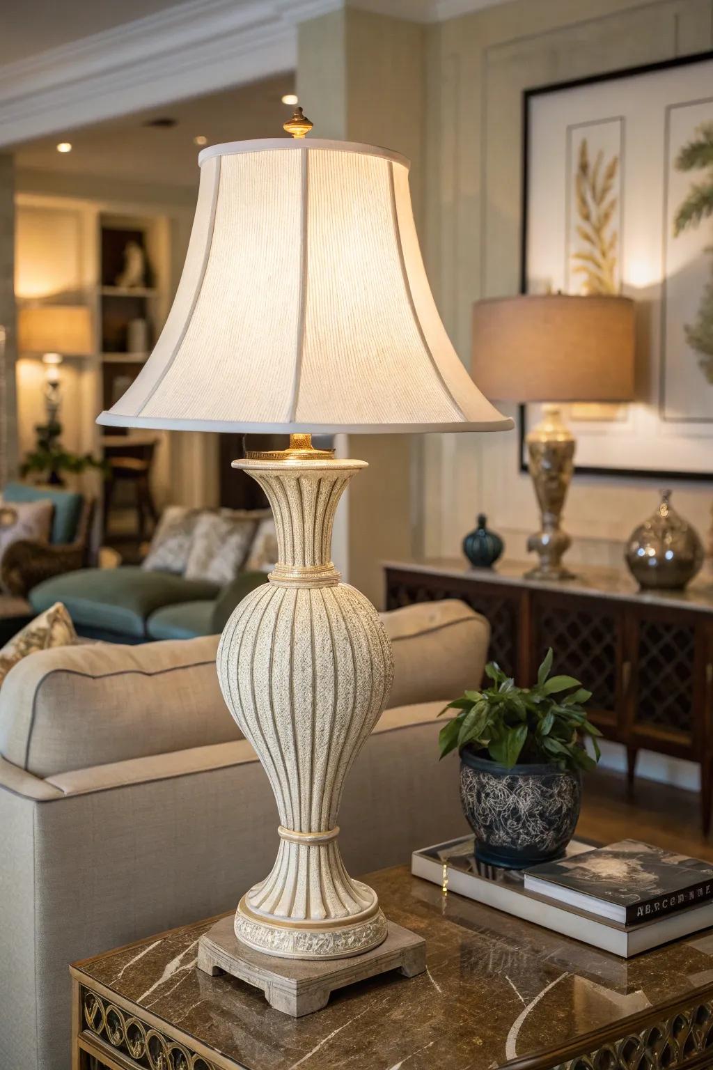 Design lamps incorporating artistic flair to home design.