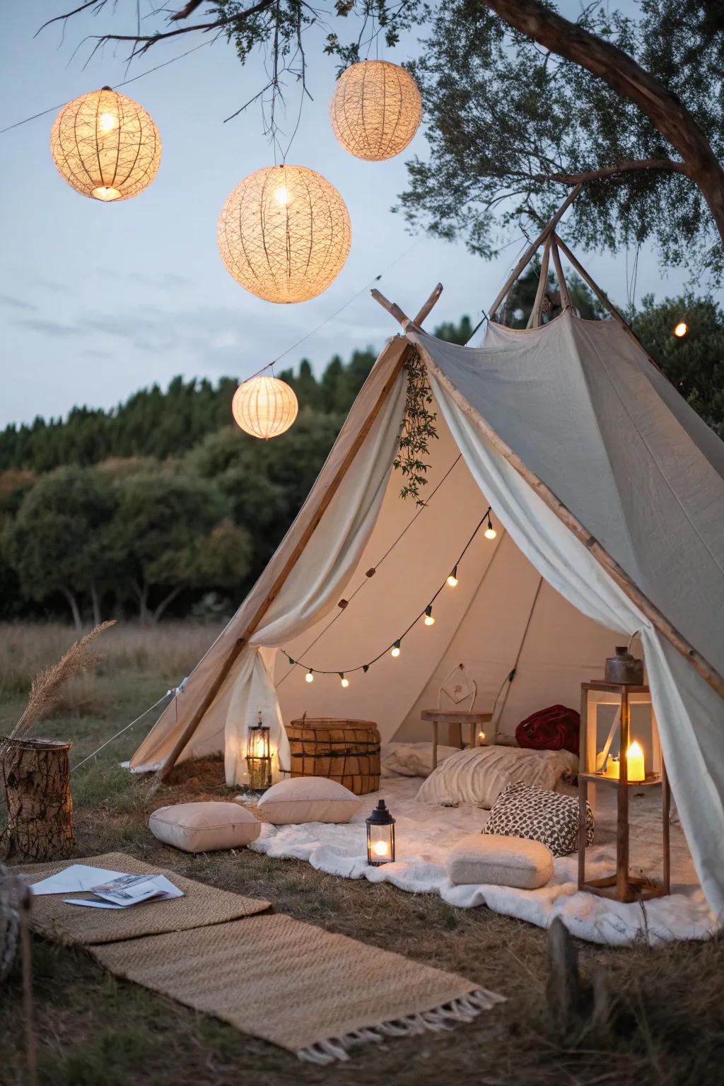 Transform your space into a dreamy retreat with the enchanting radiance of paper orbs.