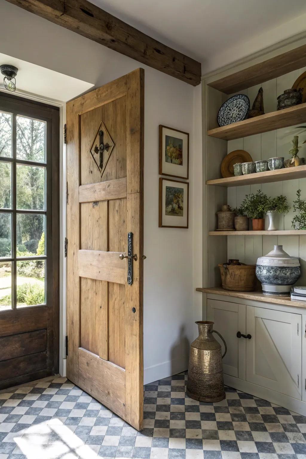A blend of styles creates a unique space.