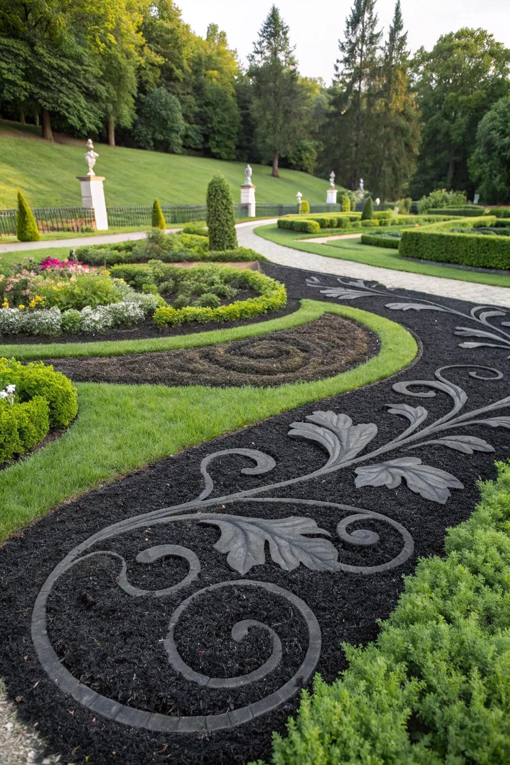 Turn your garden into art with ground cover patterns.