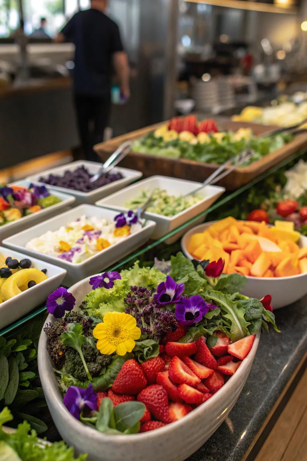 Unexpected components to wow your salad bar guests.