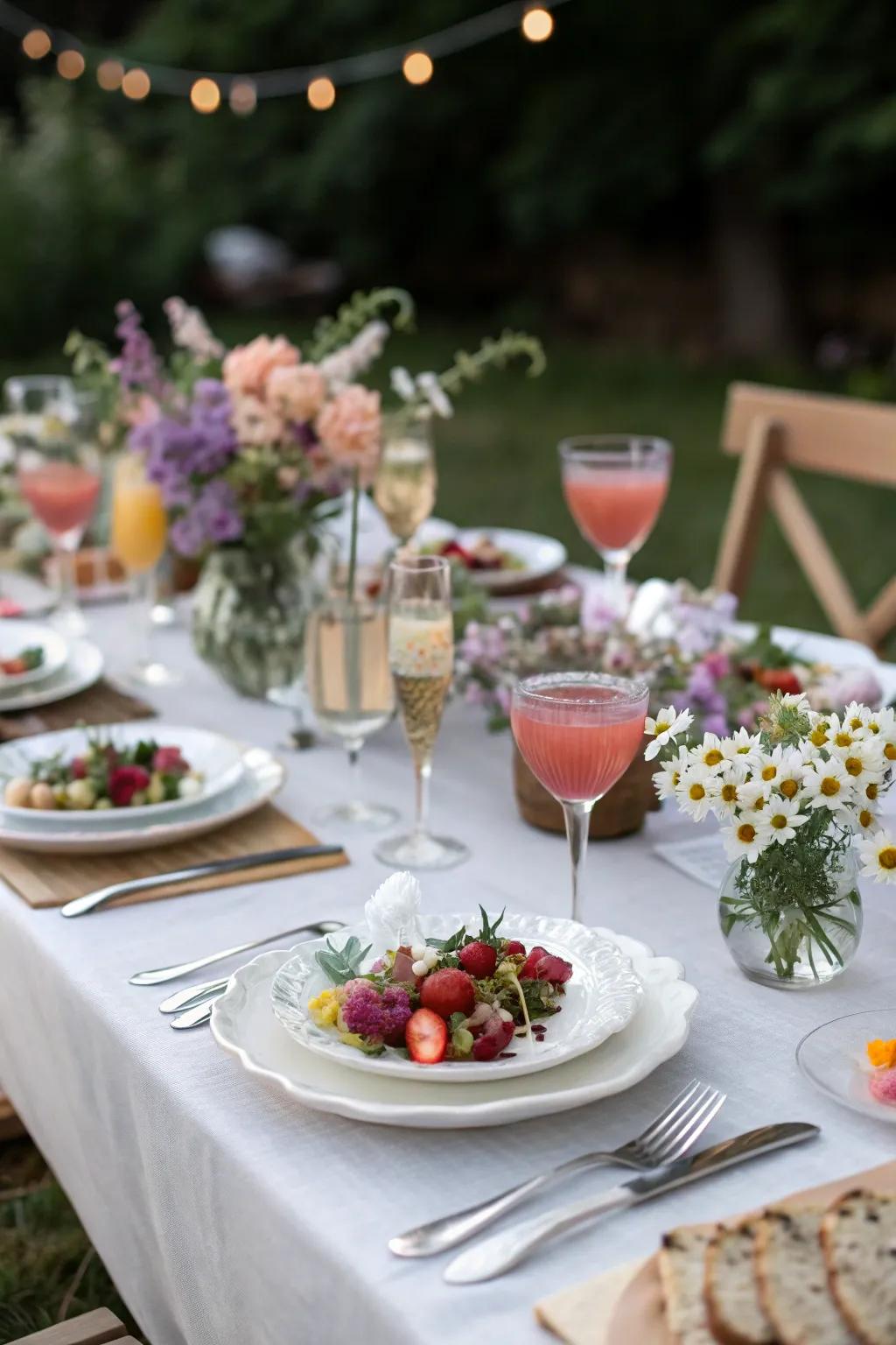 Floral toppings contribute a gorgeous and unexpected element to dishes.