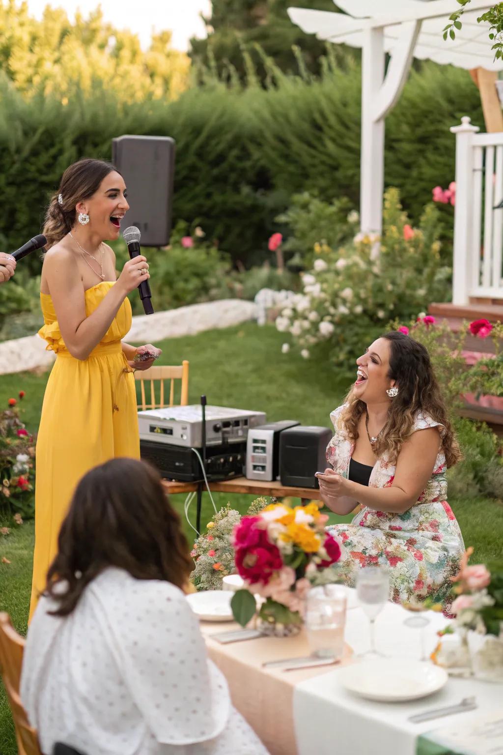 An individualized music selection designs the ideal atmosphere for the celebration.