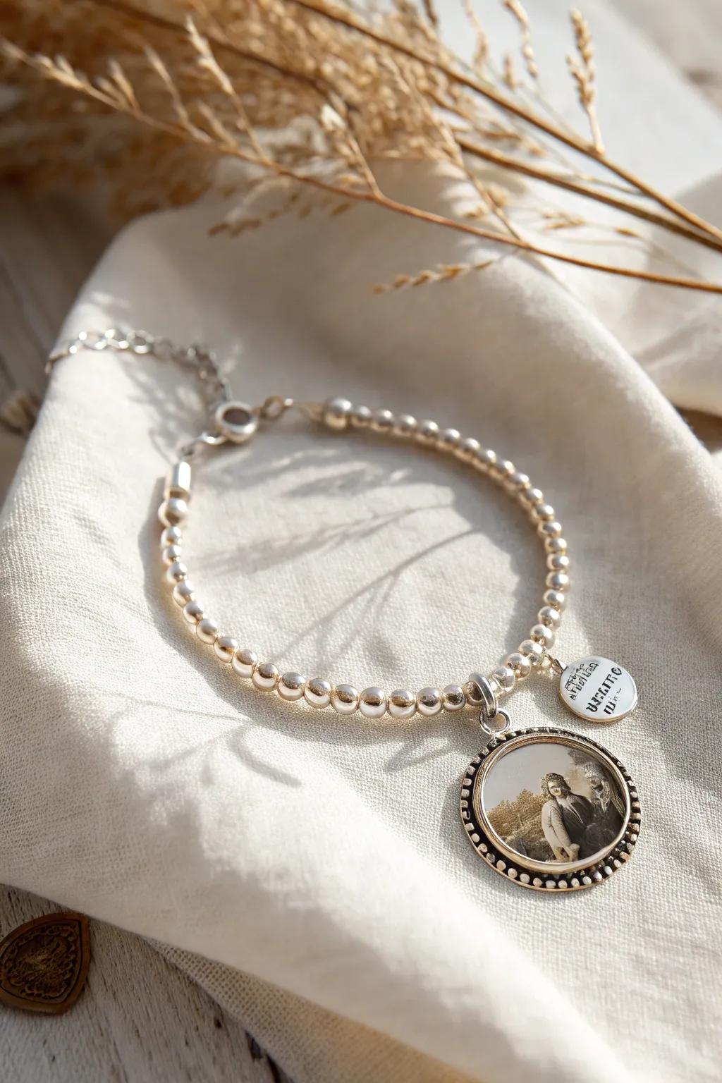 Preserve memories in style with elegant image jewellery charms.