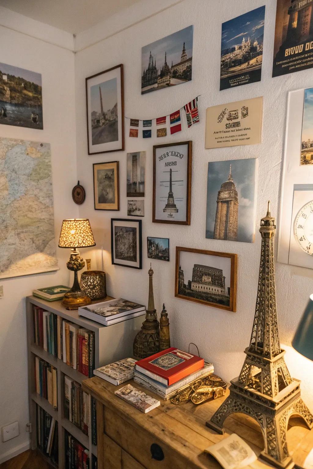 Personal mementos add charm and narrative.