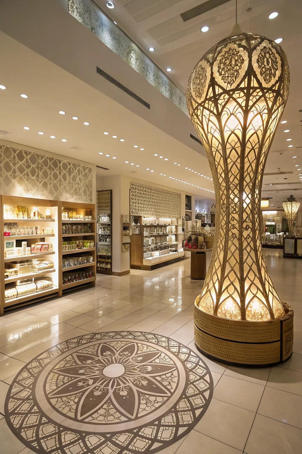 Light sculptures offering a bold and artistic statement.