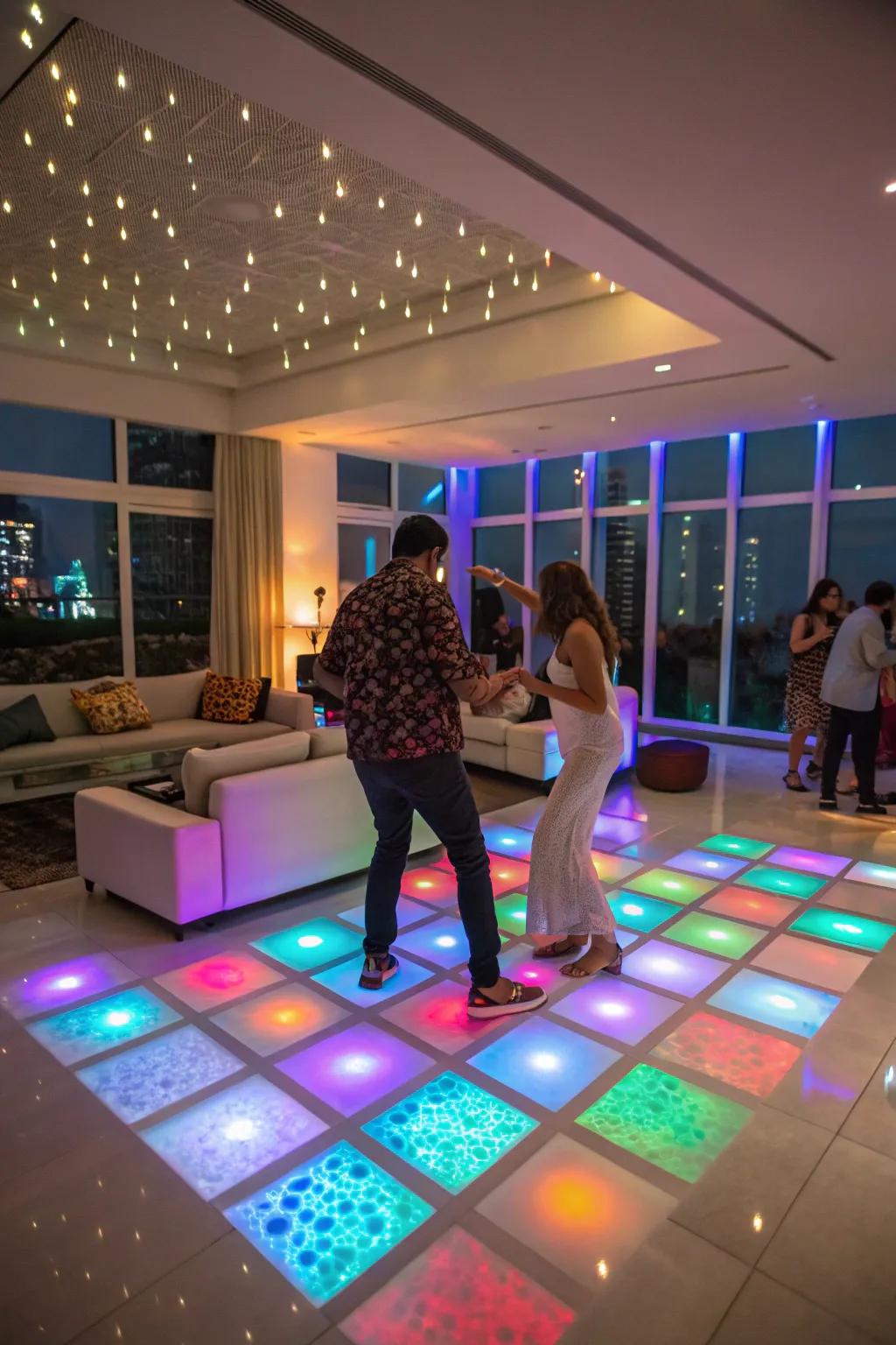 Dance the night away with an energetic dance celebration.