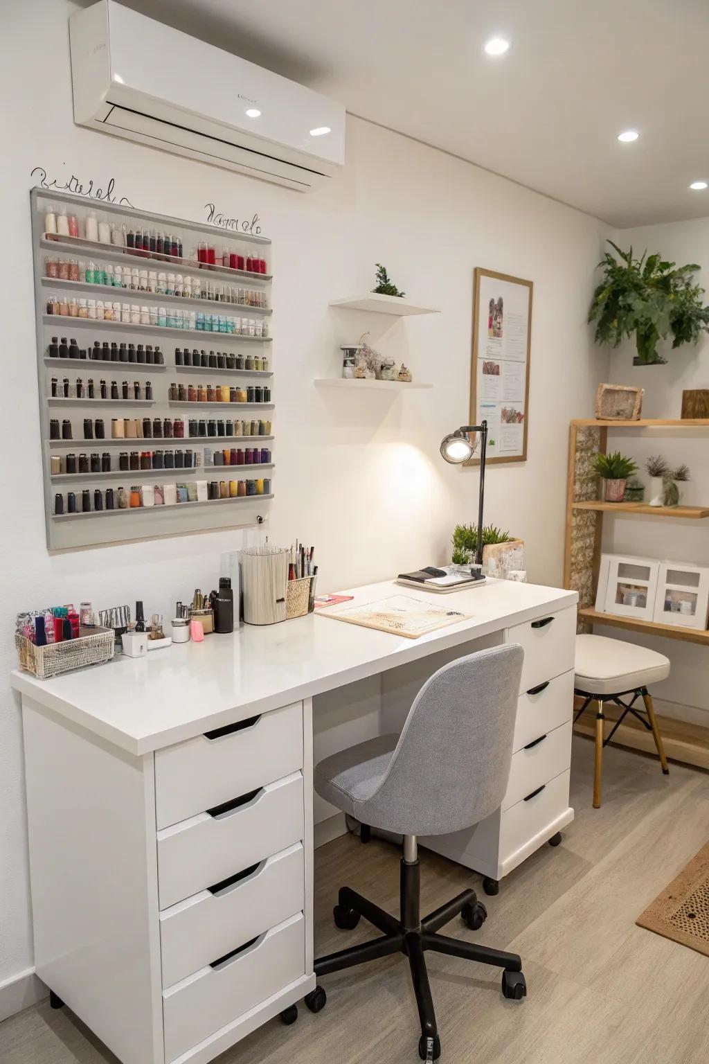 A chic, space-friendly desk that&rsquo;s both useful and fashionable.