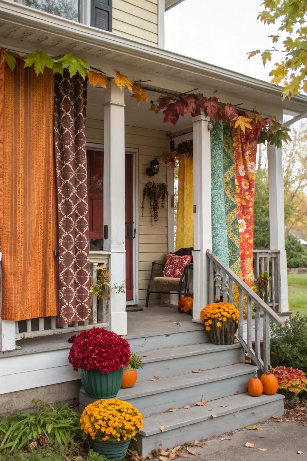 Seasonal curtains keep your porch looking adaptable and fresh throughout the year.