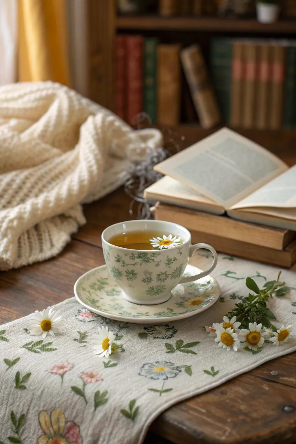 Wind down with a calming tea to complete your spa day.