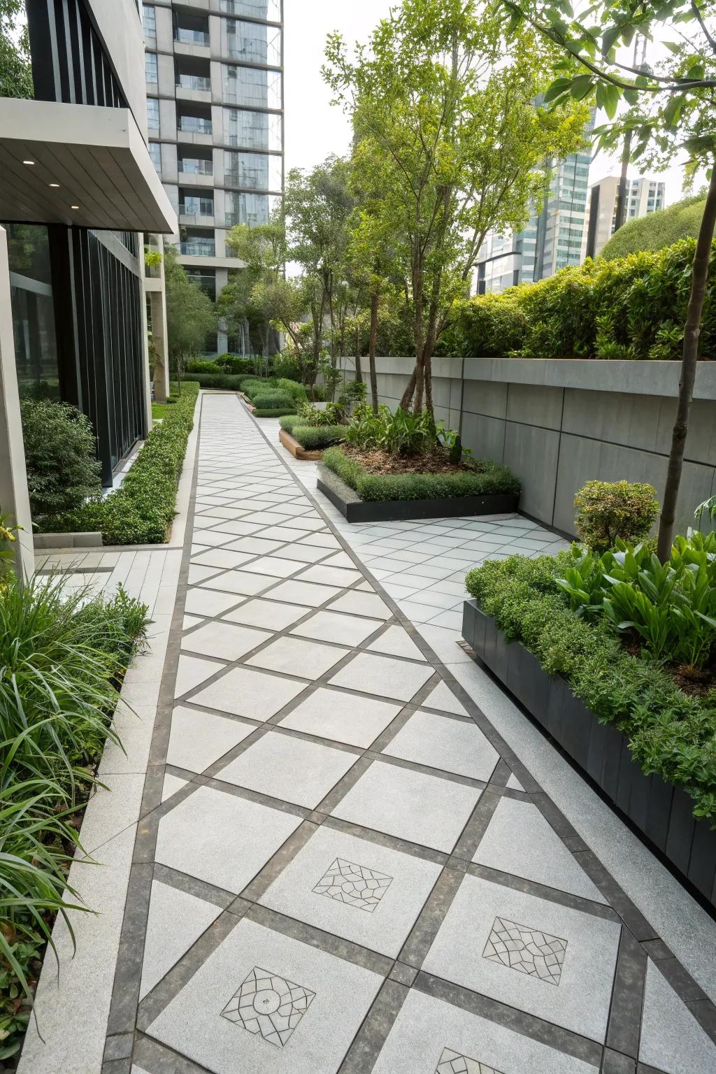 Embrace urban elegance with a modern pattern design.