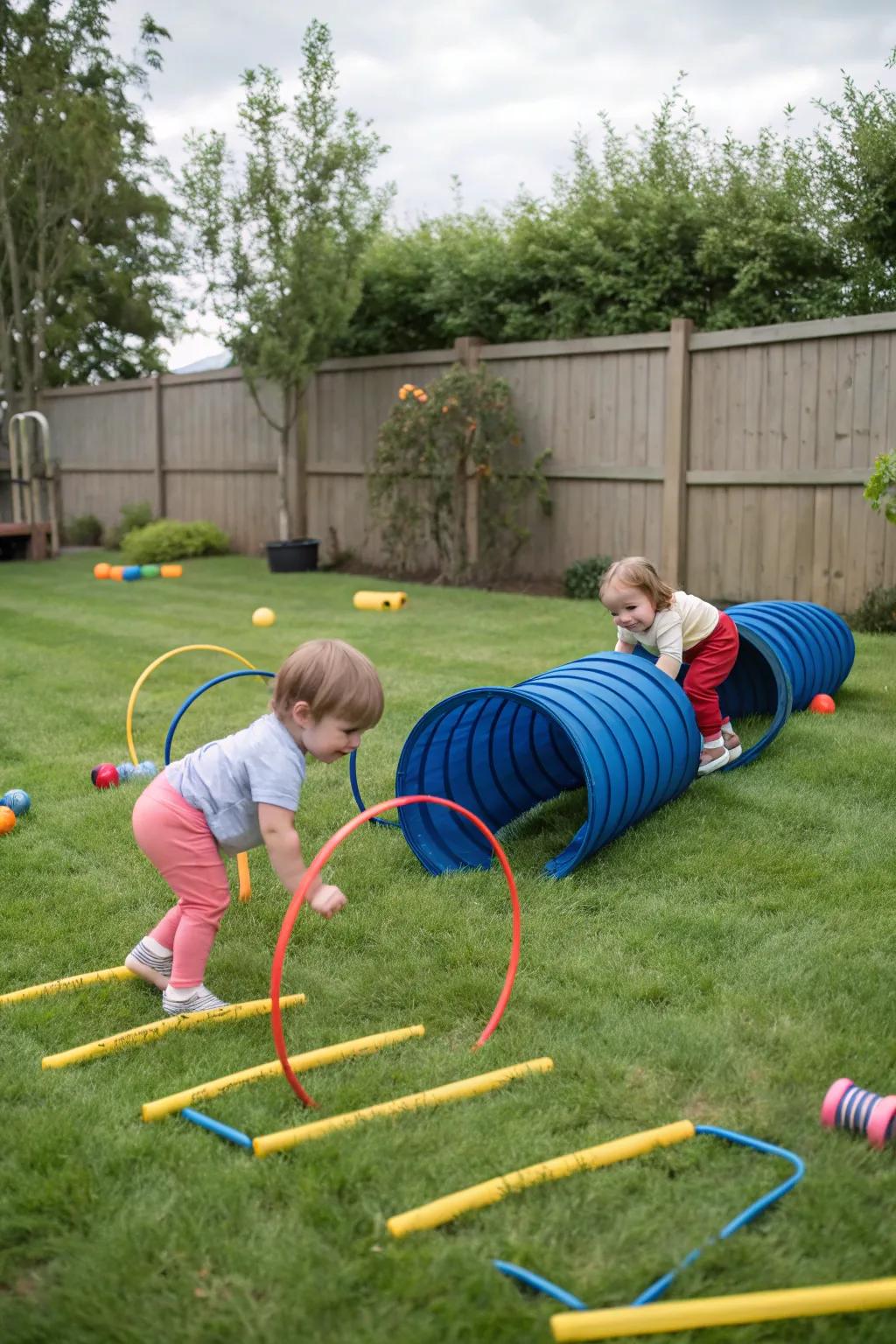 A mini challenge route offering enjoyment and achievement for toddlers.