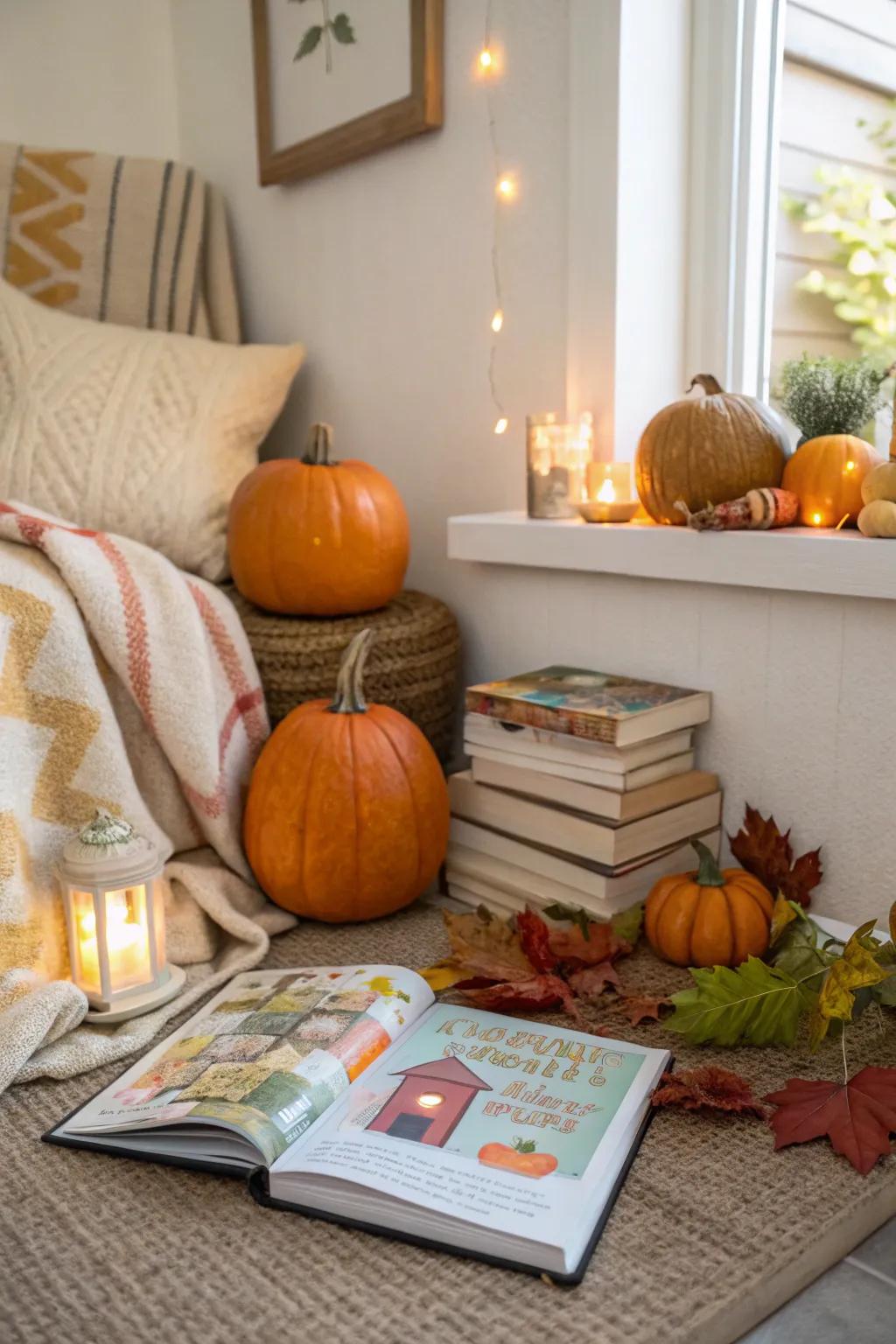Merge storytime with the charm of autumn.