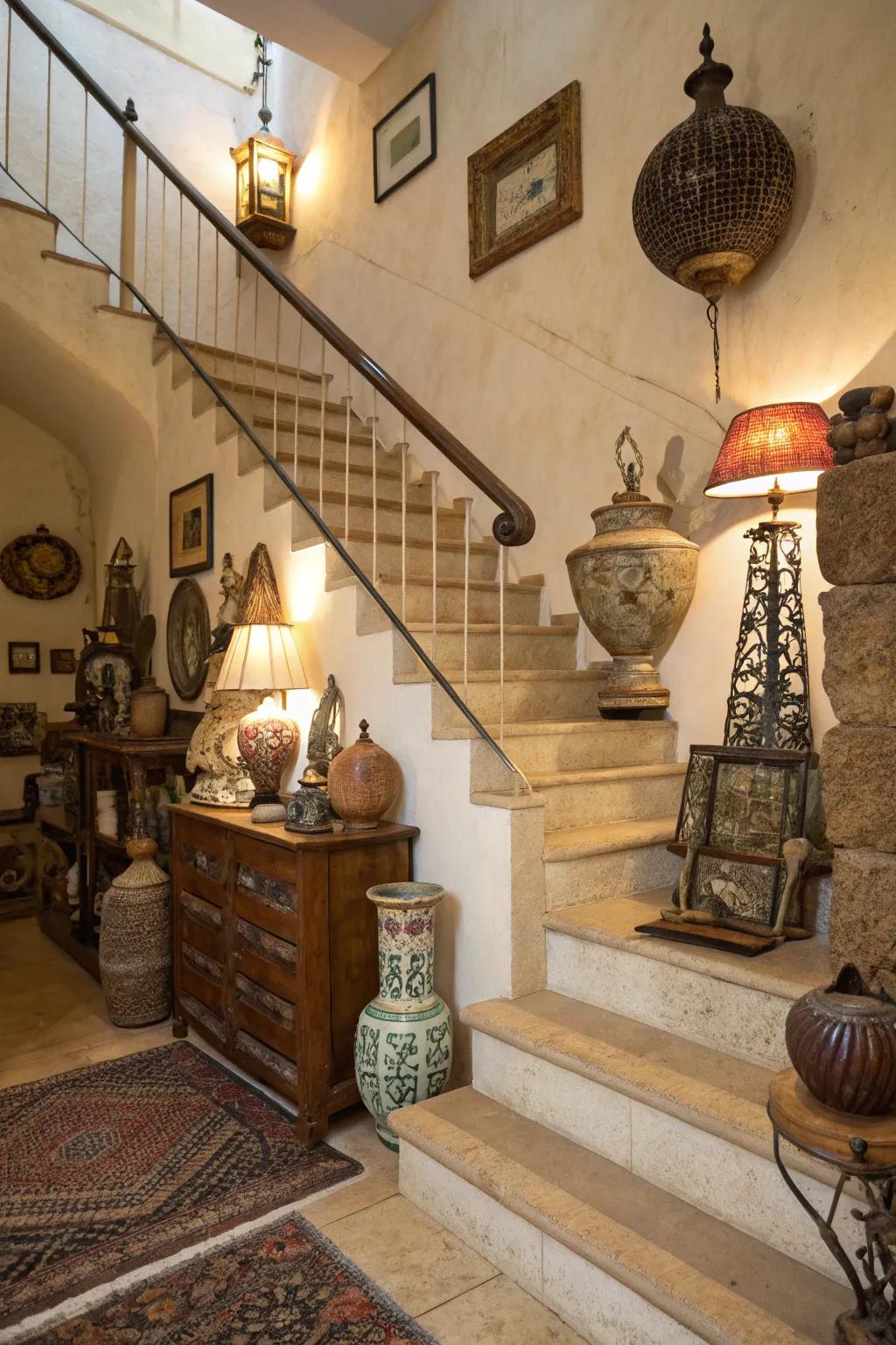 Varied items contribute character and charm.