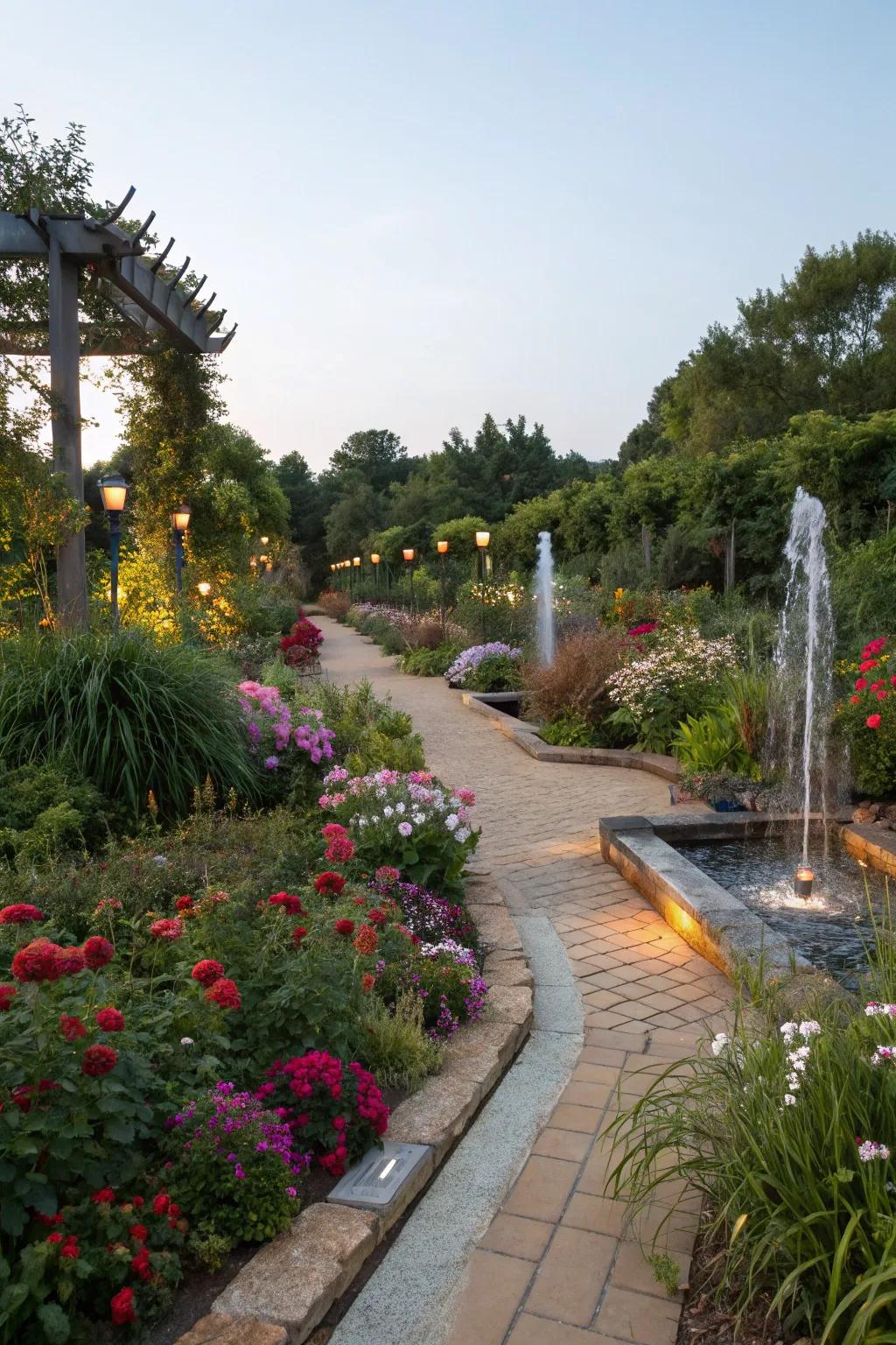 Participatory trails encourage exploration and craft a multi-sensory garden experience.