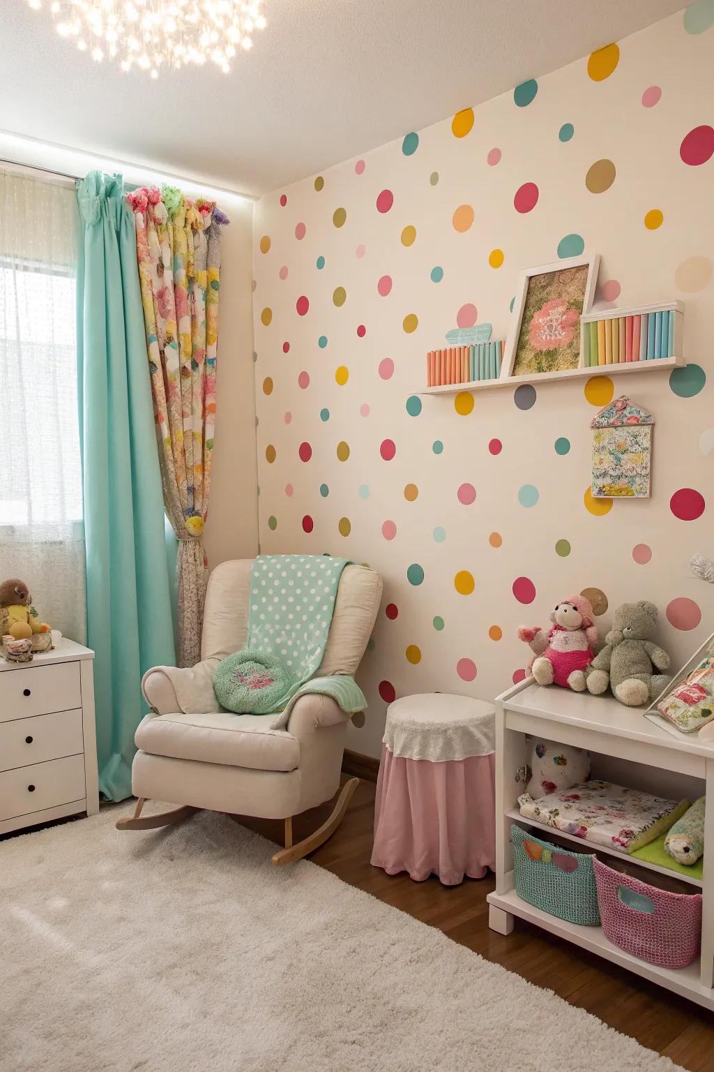 Dots infuse whimsy and joy.