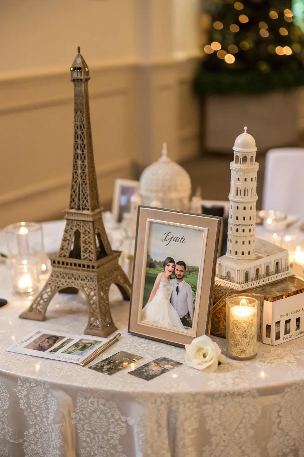 Personalized touches make this centerpiece meaningful.