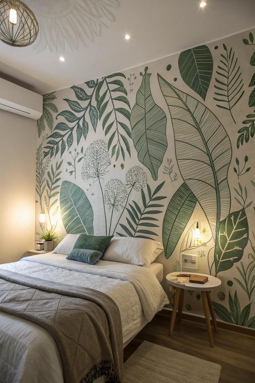 Nature-inspired motifs deliver a refreshing touch of the outdoors to the interior.