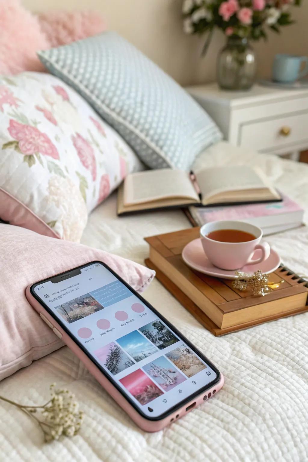 Gentle and soothing soft color palettes widgets for a serene screen ambiance.