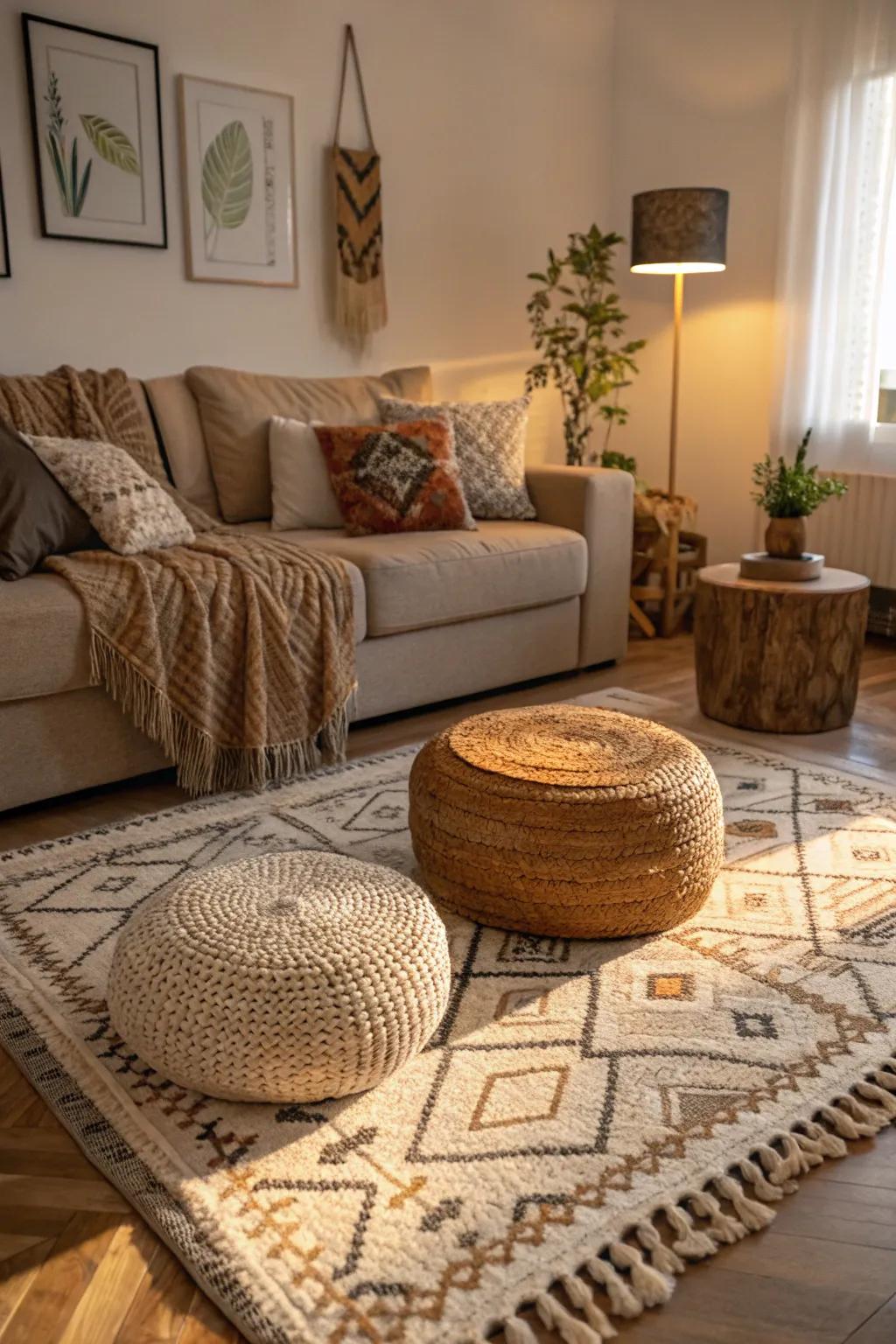 Fabrics bring coziness and warmth into your living space.