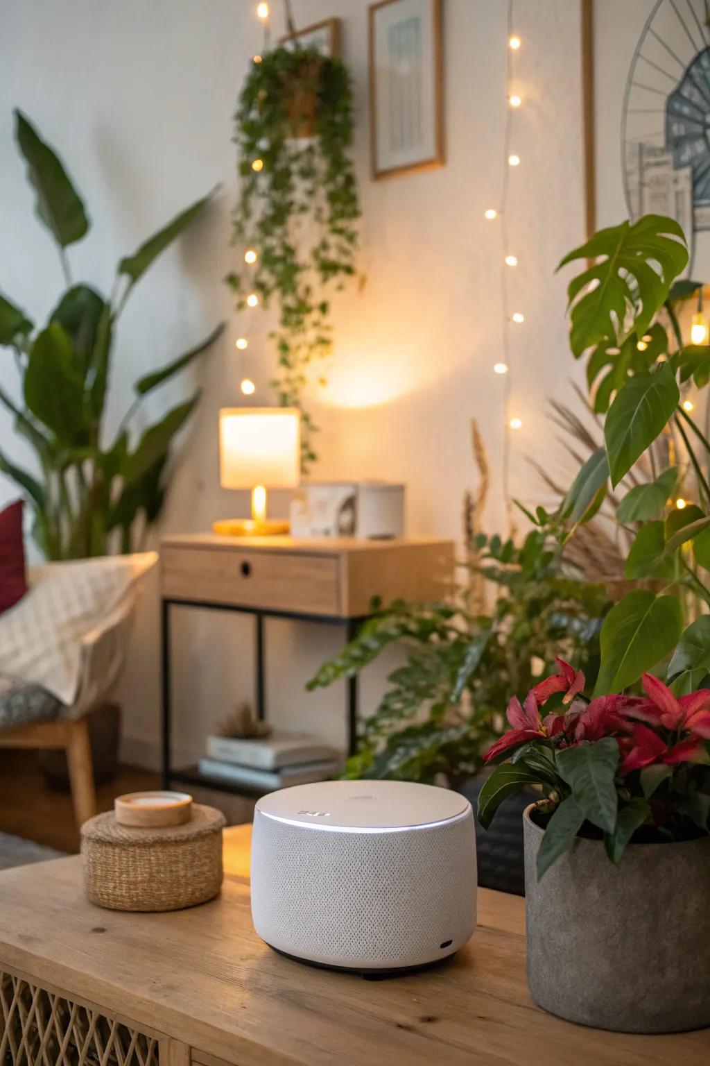 A calming playlist is essential for creating a serene spa atmosphere.