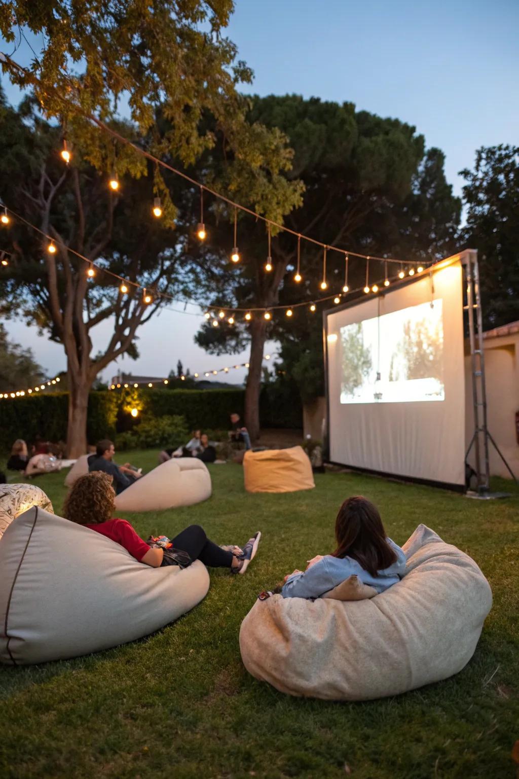 Bean bags deliver exceptional comfort, enabling you to fully immerse yourself in your movie night.