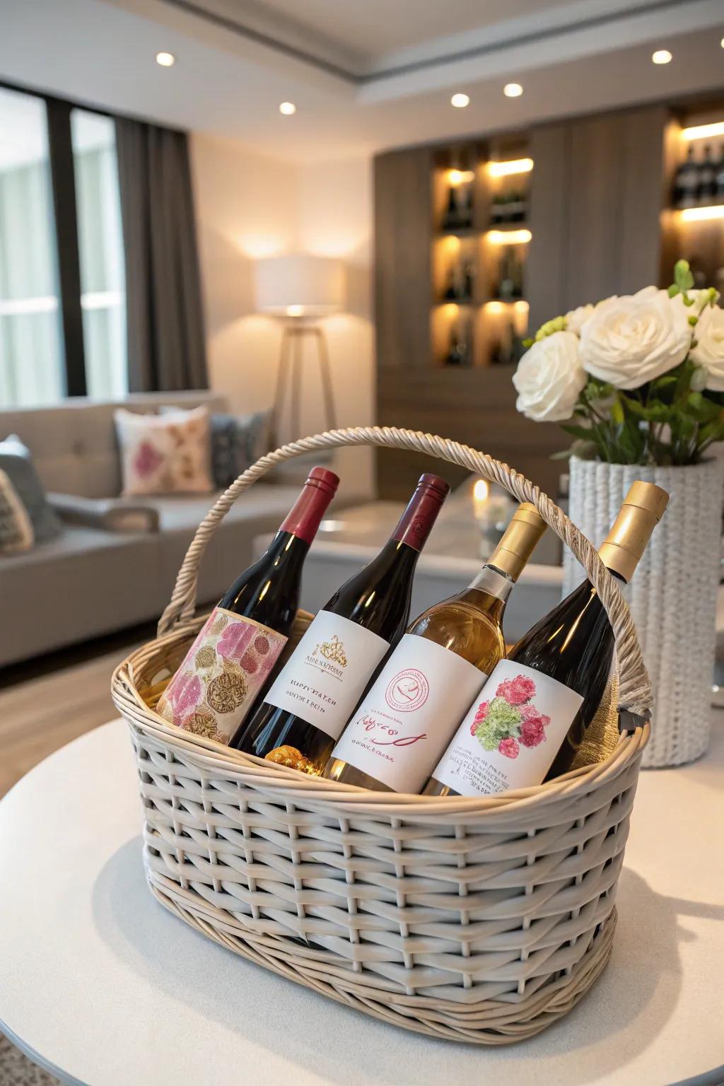 An exquisite wine assortment customized for a personal touch.
