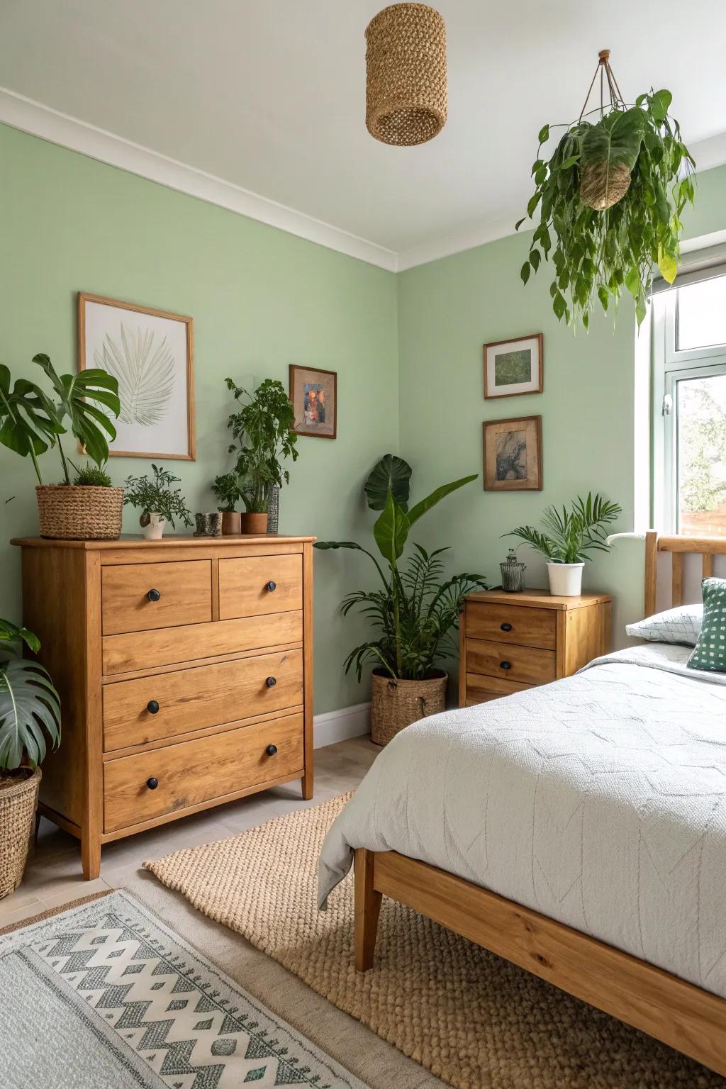 Celebrate nature with delicate green tones.