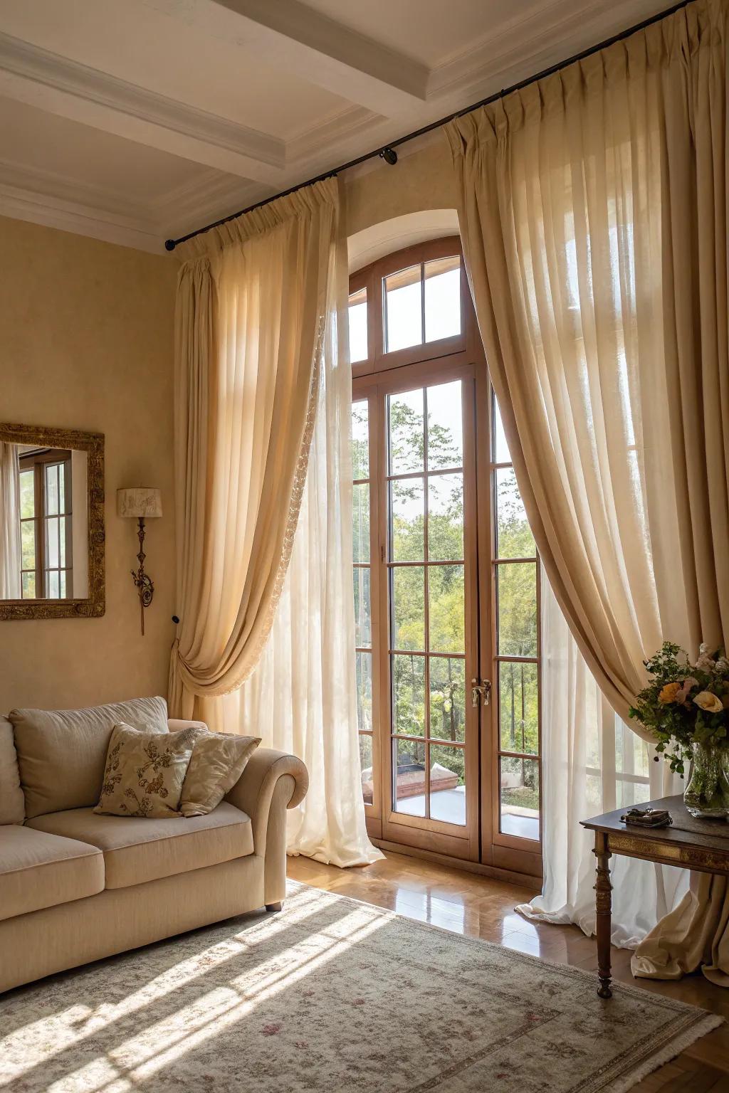 Natural light amplifies the beauty of beige.