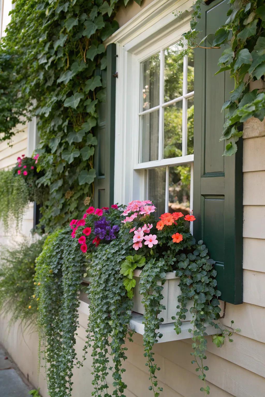 Cascading ivy brings a refined touch to every floral display.