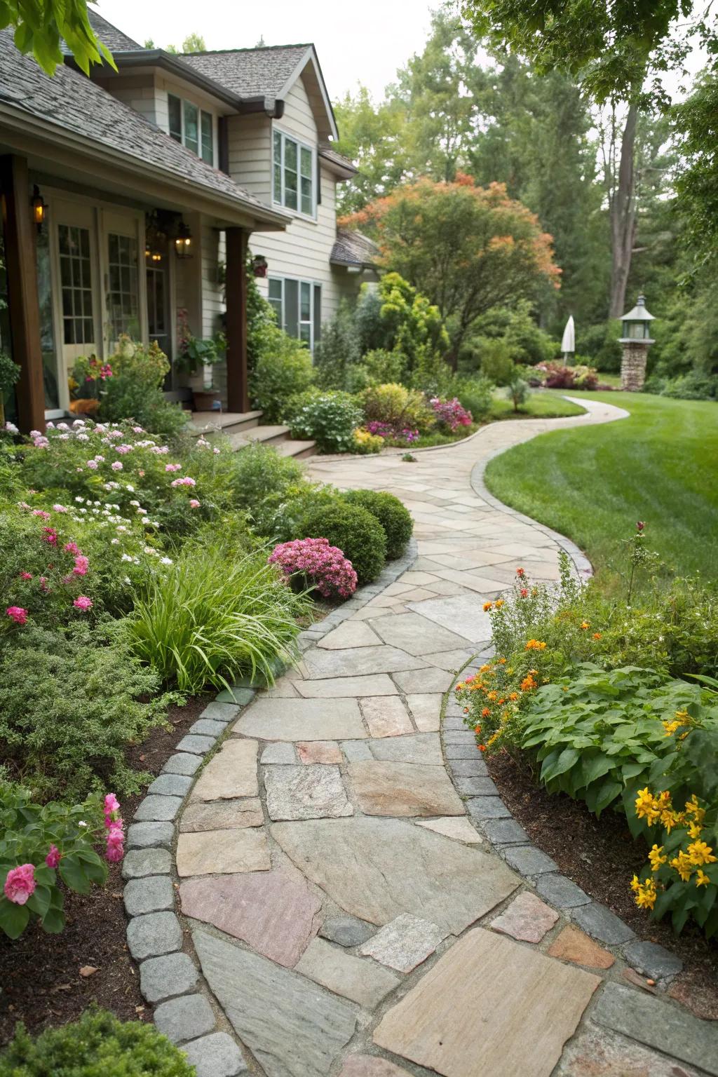 Design welcoming pathways that lead visitors through your garden.