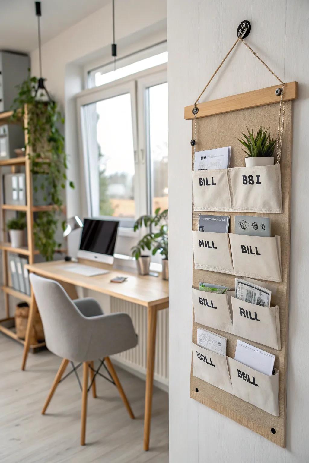 A DIY wall organizer that's as aesthetically pleasing as it is functional.