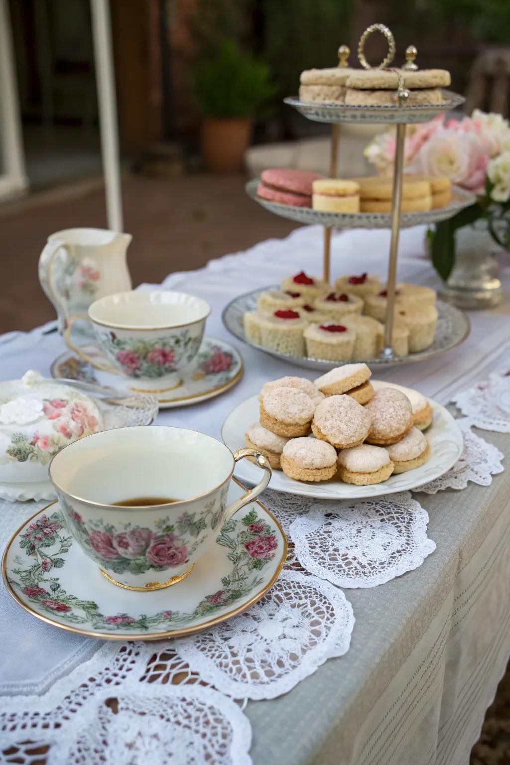 Savor a classic afternoon with bygone era tea gathering charm.