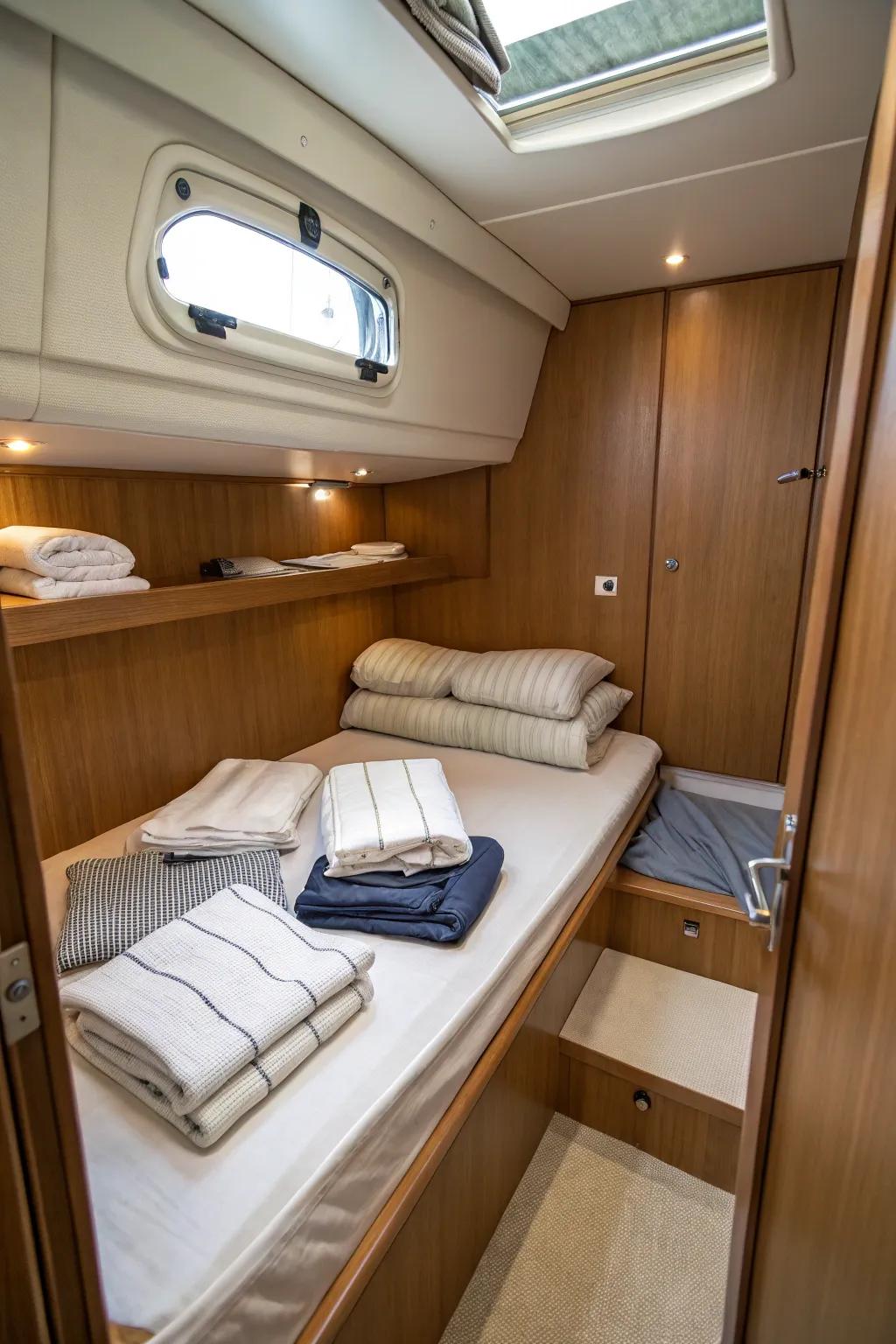 Space-conscious yet pleasant bedding options for limited areas.