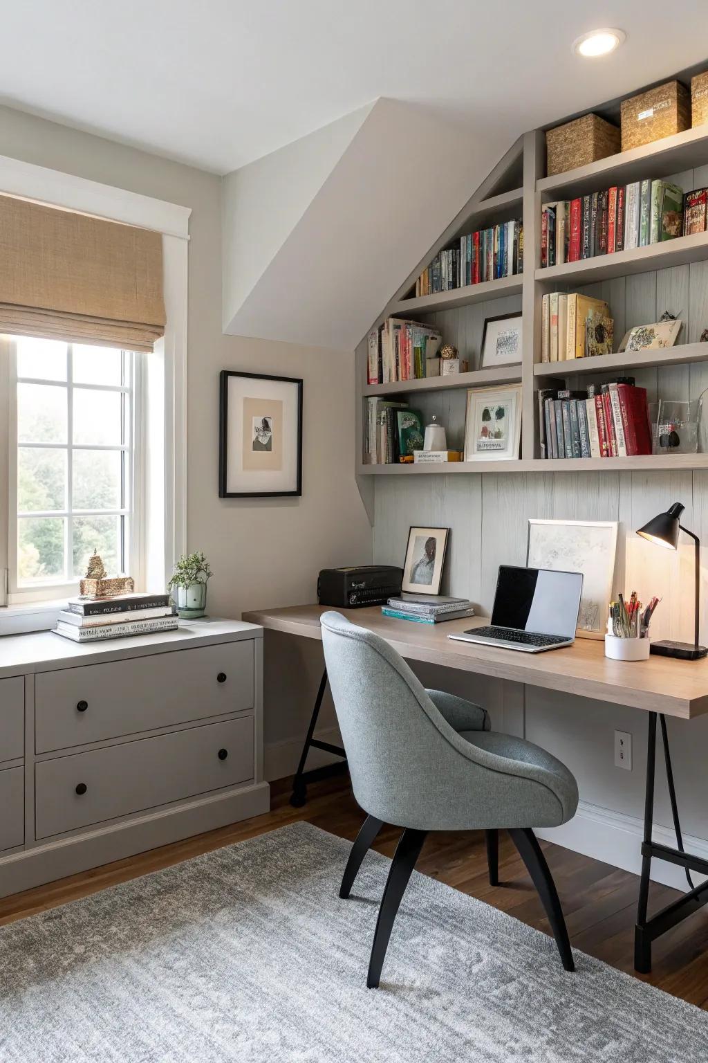 A thoughtfully designed home office significantly enhances productivity and comfort.