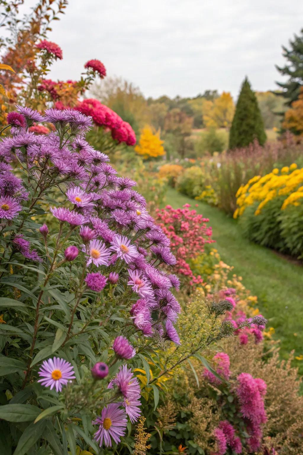 Starflowers infuse a hint of autumn enchantment to the flutterby plant arrangement.