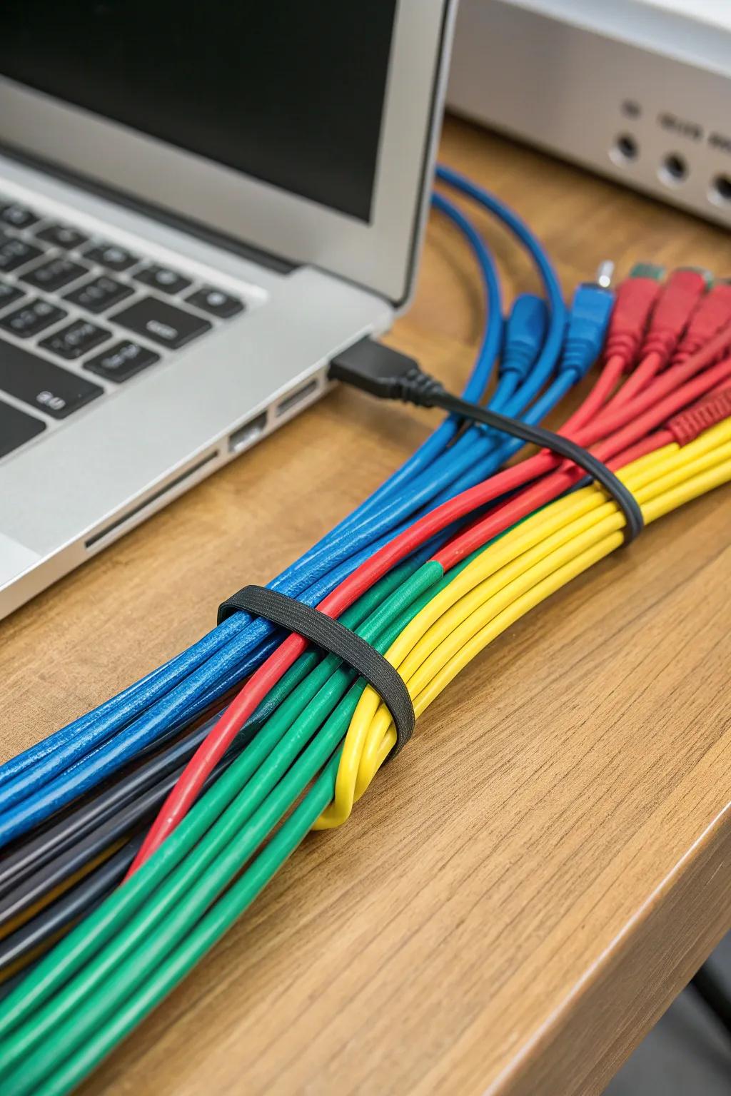 Infuse a splash of color and organization into your workspace with vibrant cable ties.