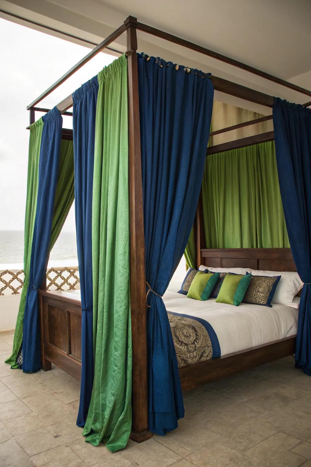 Brave colors inject vigor into your bedroom decor.