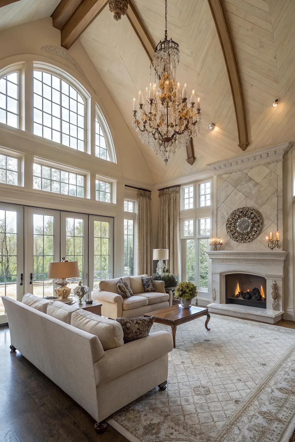Vaulted ceilings bring airiness and space to your home.